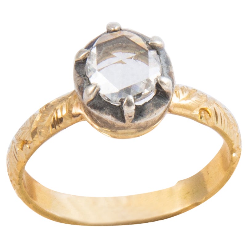 0.70 Ct Rose Diamond Ring