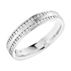 18ct White Gold Eternity/Wedding Ring, 0.56 Carats