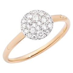 Pomellato Sabbia Ring in Rose Gold with Diamonds A.B407-O7-B9