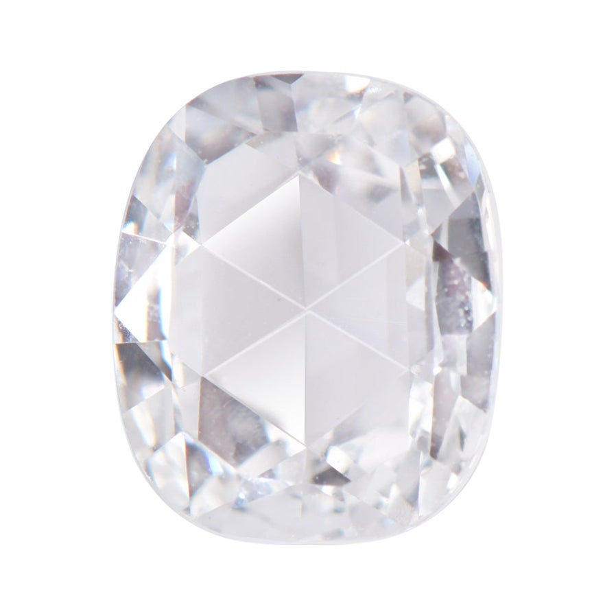 Harakh 0,81 Karat F Farbe, VS Reinheit Rosenschliff Oval Solitär Diamant im Angebot