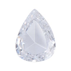 Harakh 0.63 Carat F Color, VS Clarity Rose Cut Pear Solitaire Diamond