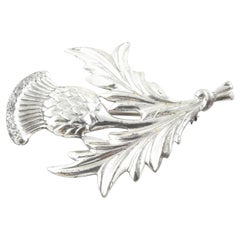 Vintage Danecraft Sterling Silver Scottish Thistle Flower Pin/Brooch