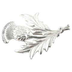 Danecraft Sterling Silber Schottische Distel Blume Pin/Brosche