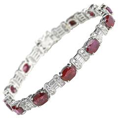 Ruby Diamond Gold Bracelet 4