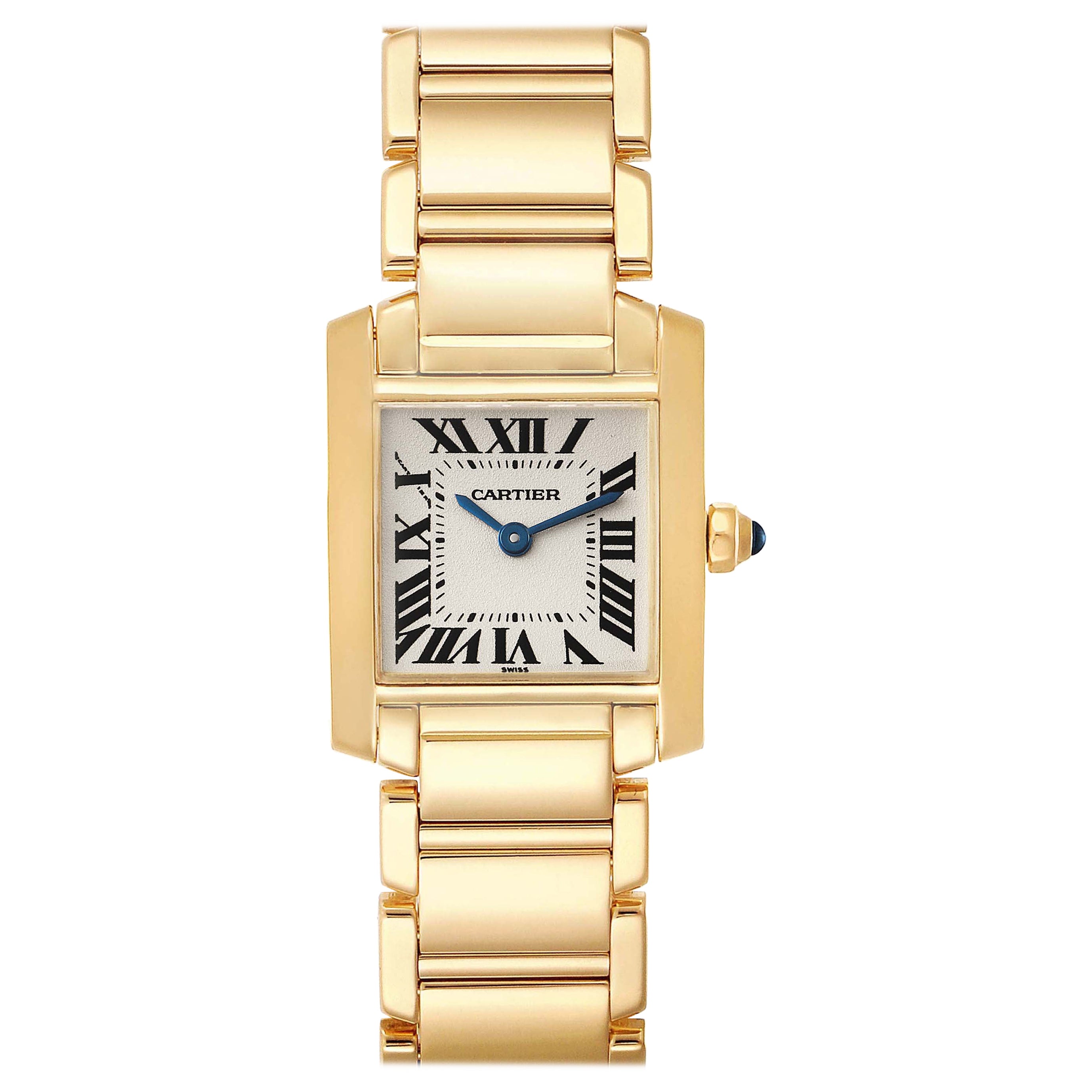 Cartier Tank Francaise Yellow Gold Quartz Ladies Watch W50002N2