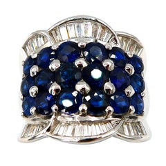 BOON Blue Sapphire Diamond 22K Gold Ring