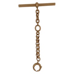 Tiffany & Co. Antique 14k Rose Gold Watch Chain Fob Connector, Circa 1900s
