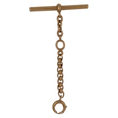 Tiffany & Co. Antique 14k Rose Gold Watch Chain Fob Connector, Circa 1900s