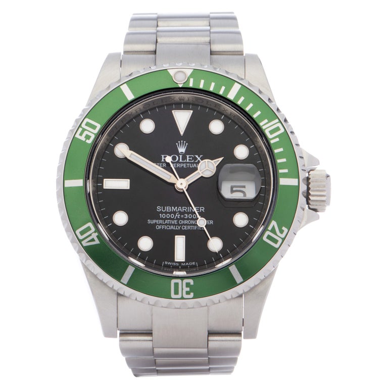 Rolex Submariner 0 16610LV Men Stainless Steel 0 Watch