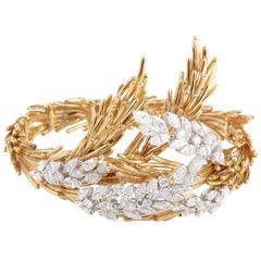 Spritzer & Furman Diamond Two Color Gold Bracelet