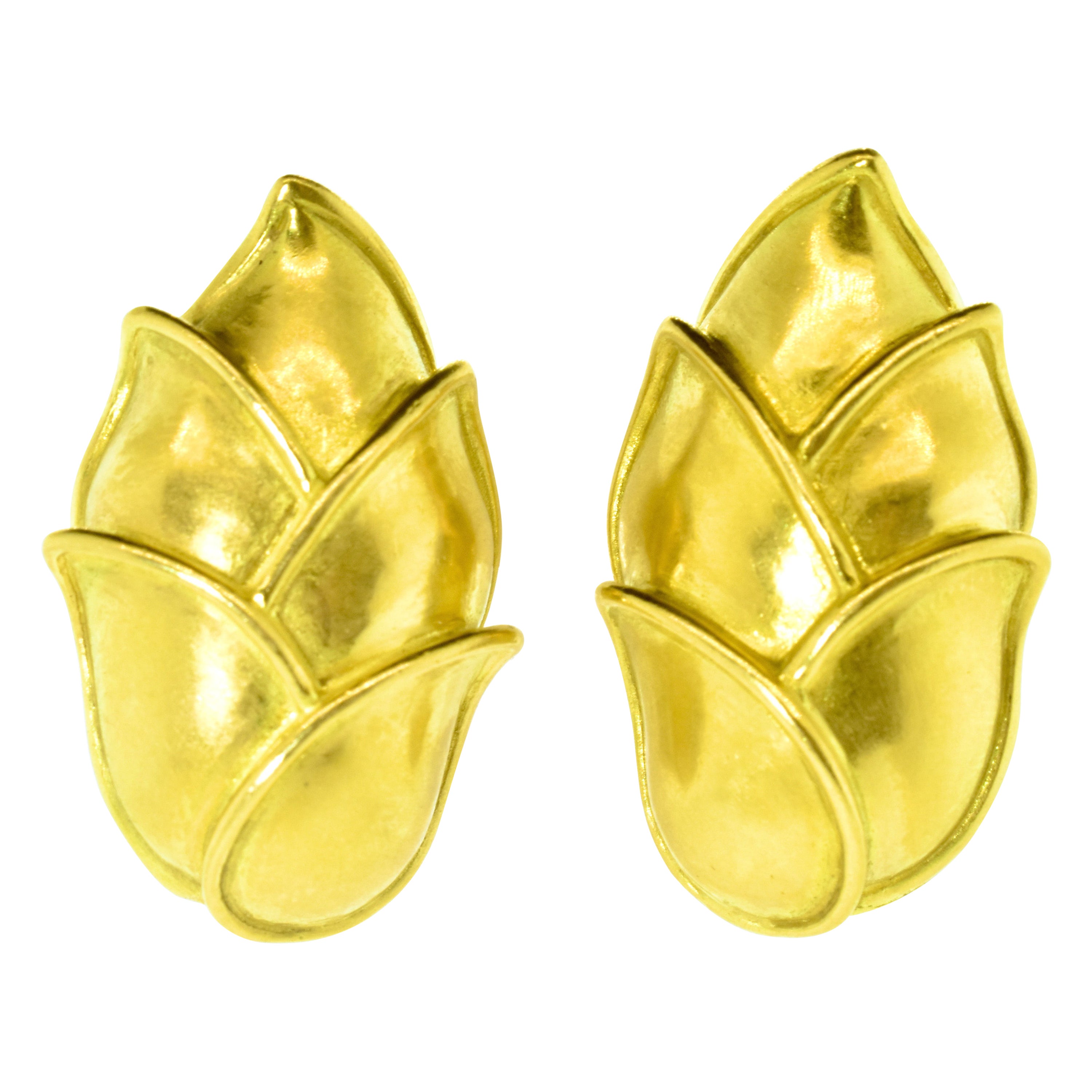 Angela Cummings 18K Gold Earrings, circa 1990