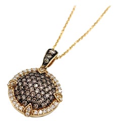 Le Vian Chocolate Diamond Necklace in 14K Yellow Gold