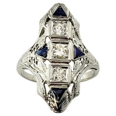 Anello con diamante in filigrana in oro bianco 18 carati