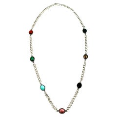 Carolyn Pollack Sterling Silver Multi Stone Necklace
