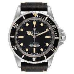 Rolex Submariner Black Dial Vintage Steel Mens Watch 5512