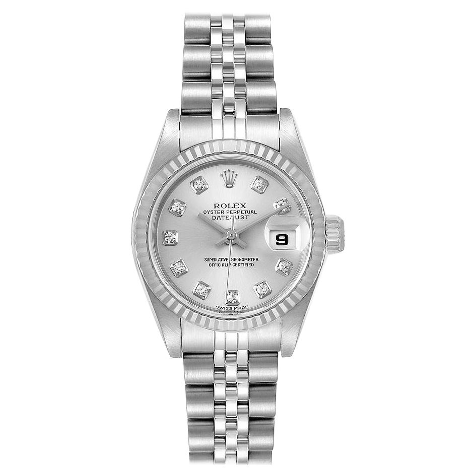 Rolex Women's Datejust Watch Steel / 18 Karat Gold Green Diamond Dial ...