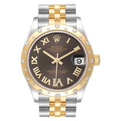Rolex Datejust 31 Midsize Steel Yellow Gold Diamond Ladies Watch 278343 Unworn