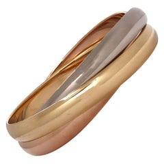 Cartier Trinity Tri-Color Gold Rolling Bracelet