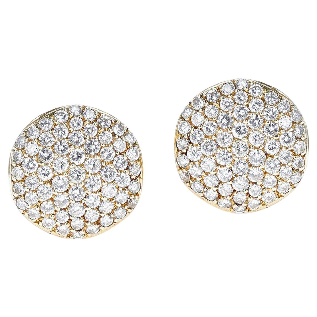 Important Edwardian 6.50 Carat Diamond Rare Cluster Earrings For Sale ...