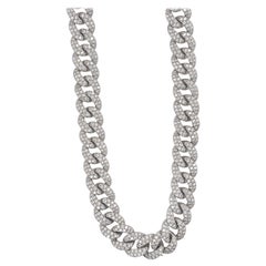 White Gold Diamond Curblink Necklace