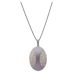 2.89cts Single Cut 925 sterling Silver Pendent