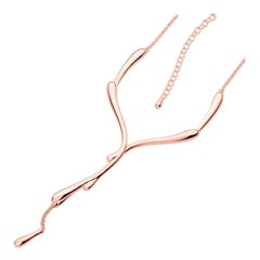 Rose Gold Plated Dripping Necklace