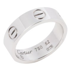 Cartier Love 18ct White Gold Ring at 1stDibs | cartier 750 ring
