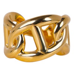 Bague Hermès Chaine D'Ancre en or jaune 18 carats