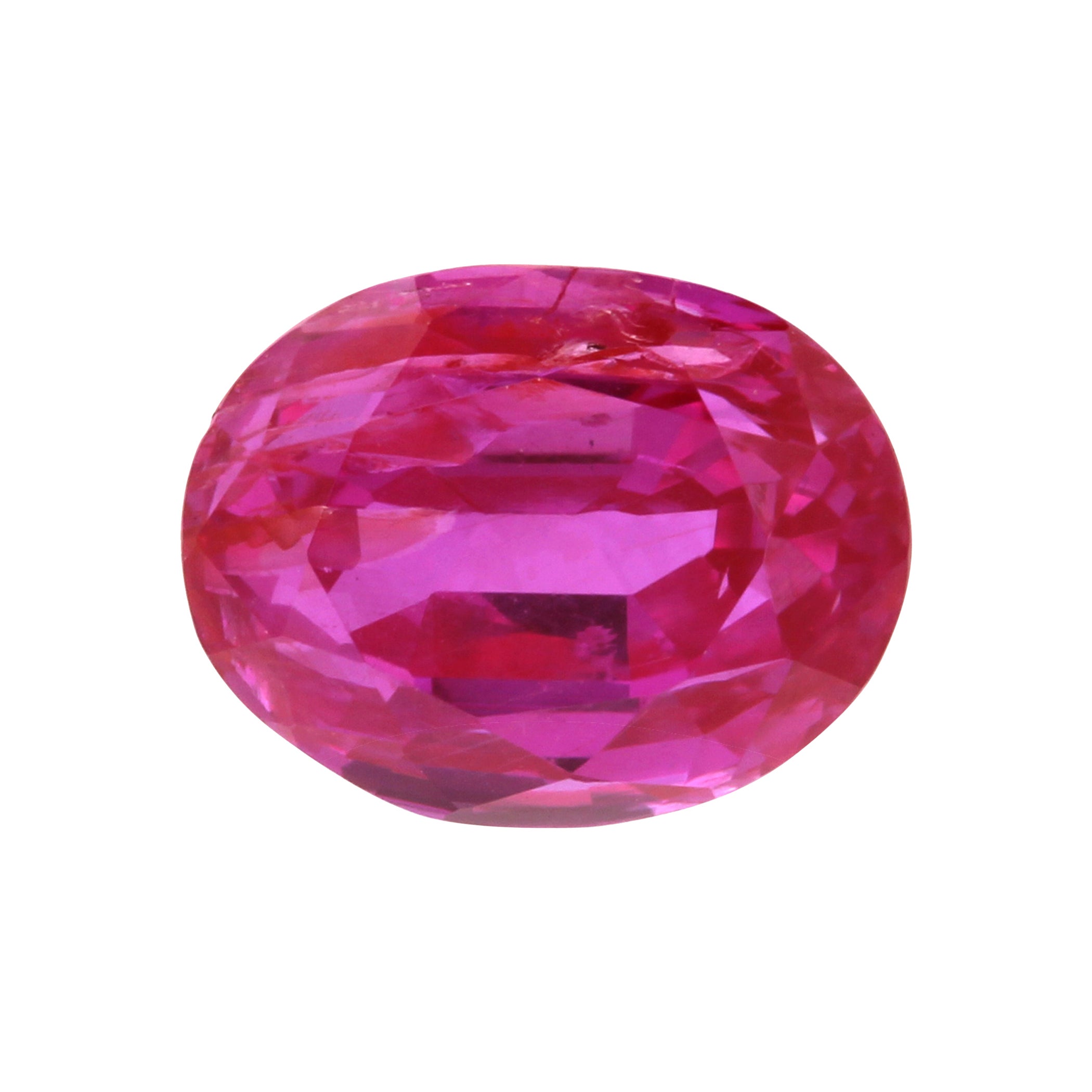 2.25 Carat Natural Unheated Burmese Oval Purple-Red Ruby GIA Certified