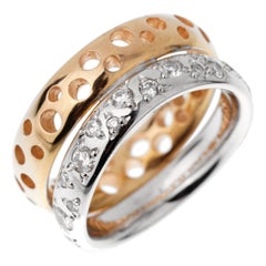 Pomellato Diamond Wave Bubble Rose Gold Band Ring