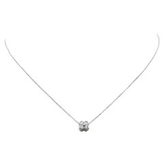 Tiffany & Co. Enchant Platinum Diamond Flower Pendant Necklace