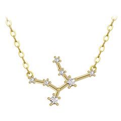 Virgo Star Constellation Necklace