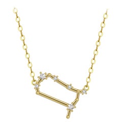 Collier avec constellation d'étoiles de Gémini