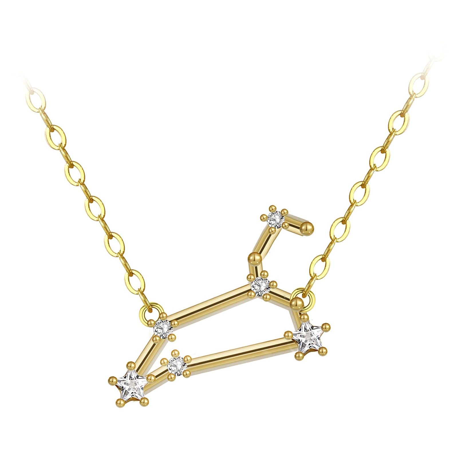 Leo Star Constellation Necklace For Sale