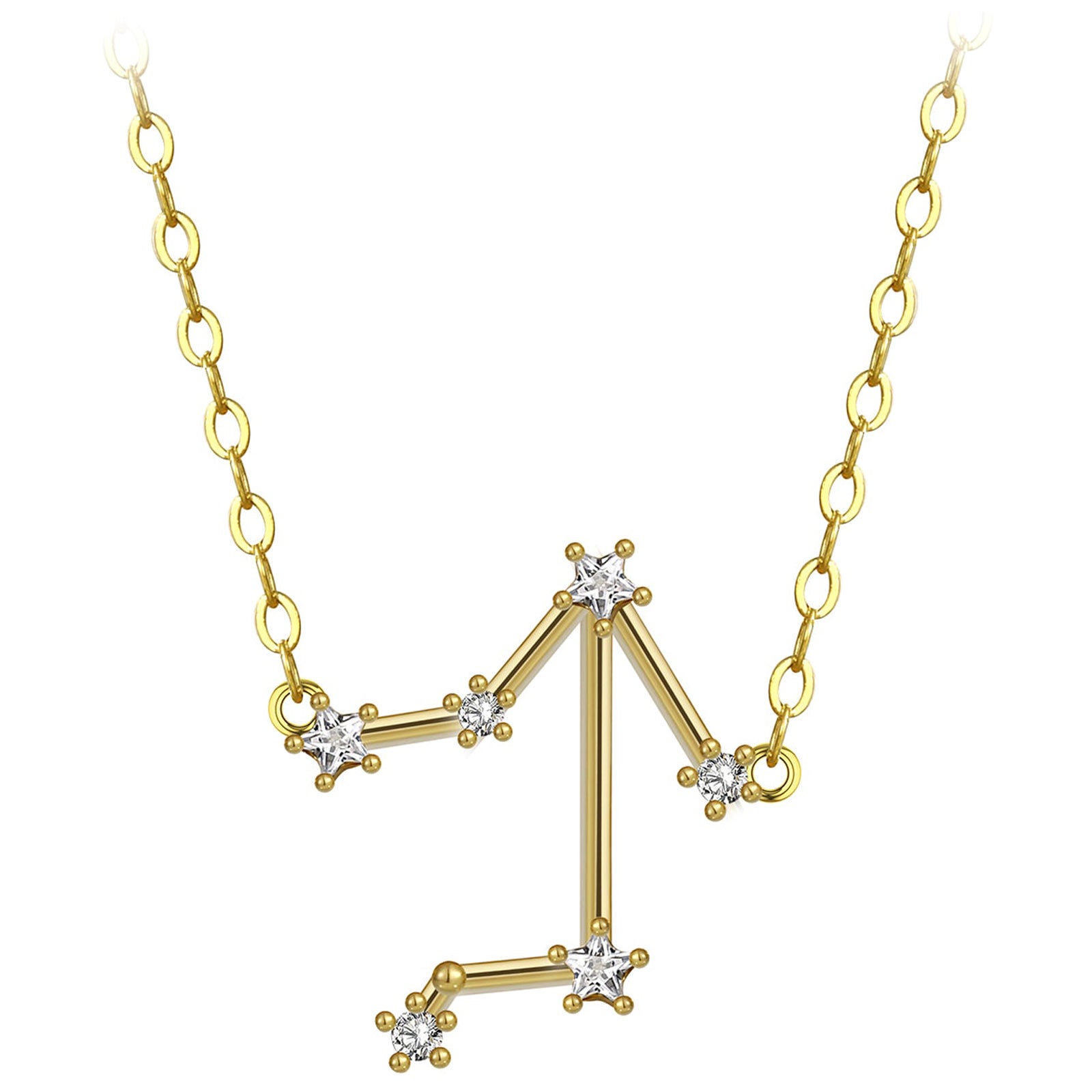 Libra Star Constellation Necklace For Sale