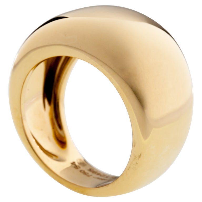 Cartier Nouvelle Vague Dome Ring in Yellow Gold Gorgeous at 1stDibs | cartier  dome ring