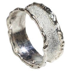 Paul Amey Handcrafted Silver Molten Edge Ring