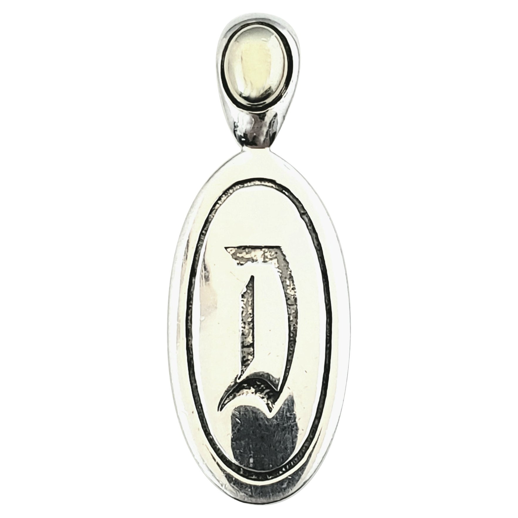 Lagos Beloved Large Lock Two-Tone Pendant Necklace Silver