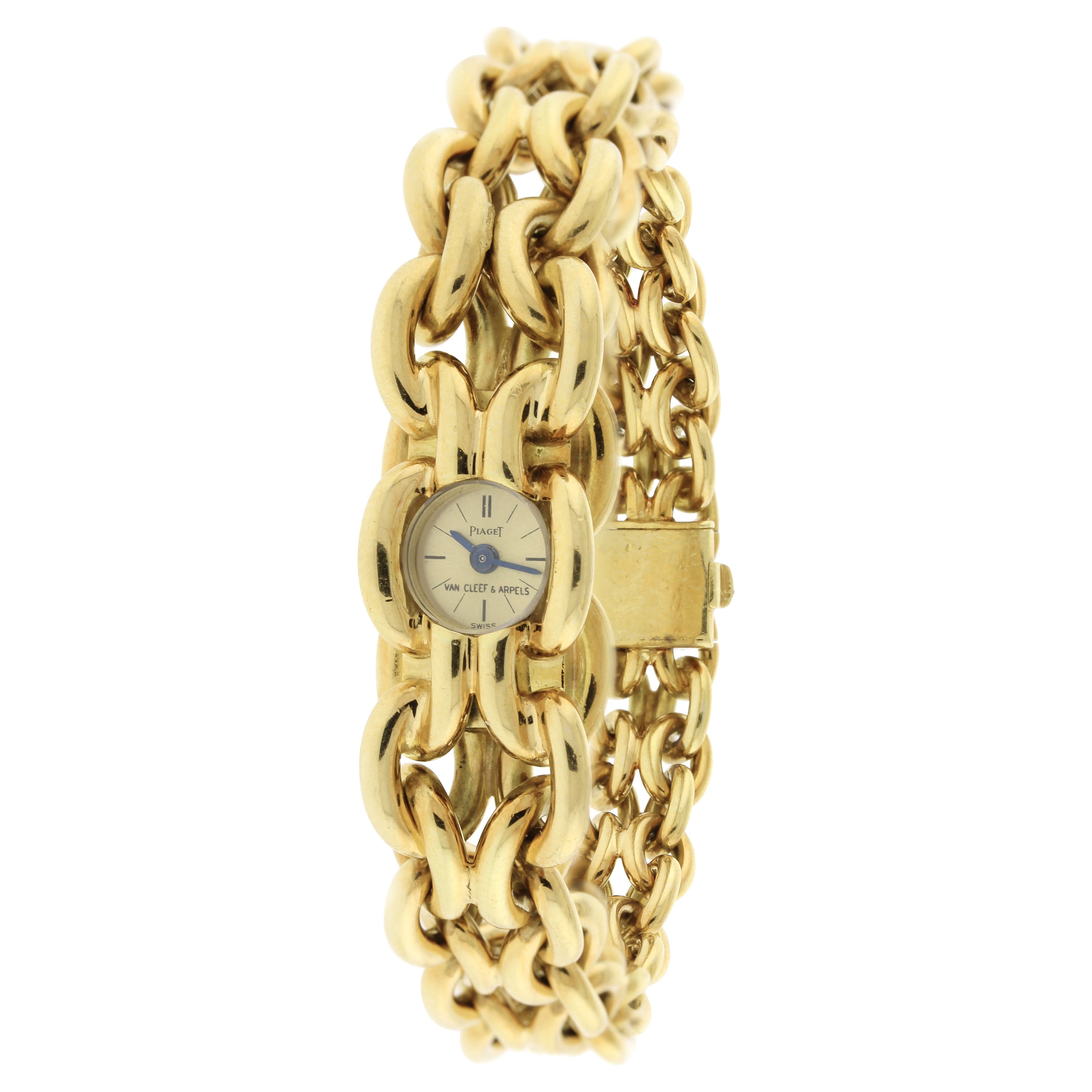 Van Cleef & Arpels Heavy Gold Ladies Bracelet Watch