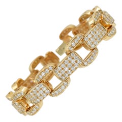 Oscar Heyman Bracelet en or rose 18 carats et diamants