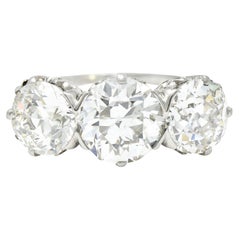 Platinum Three-Stone Rings