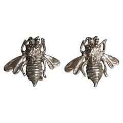 925 Silver Handmade Bee Shaped Earrings