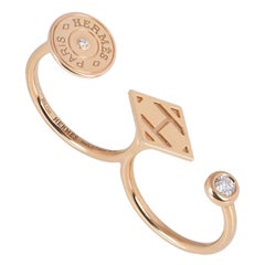 Hermès Rose Gold Doppel-Gambade Doppelring