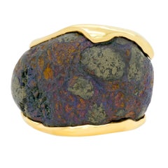 Organo Chic Copper Ore-Set Gold Ring