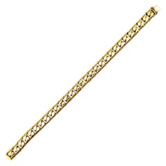 Fred Paris Vintage Yellow Gold Chain Bracelet