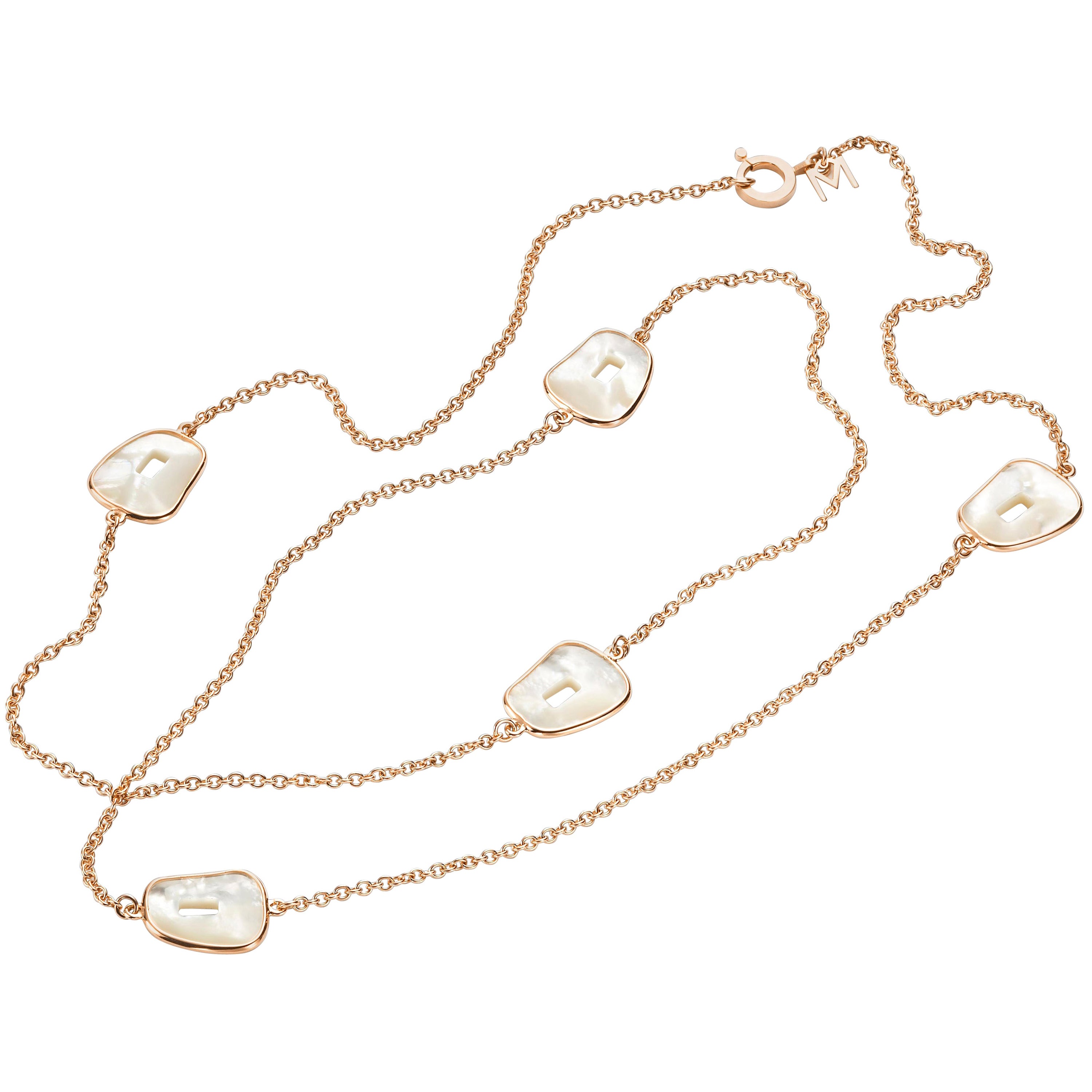 Collana Mattioli Puzzle Frame in oro giallo 18 carati in vendita