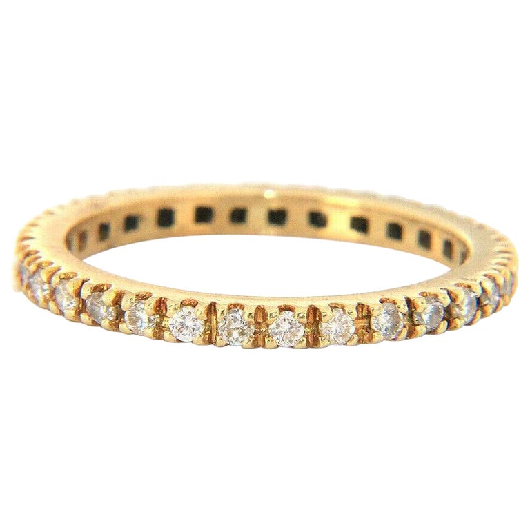0.45ctw Round Diamond Eternity Band Ring in 14K Yellow Gold For Sale at ...