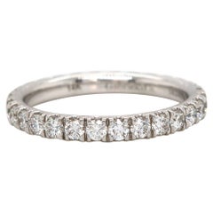 New Gabriel & Co. 0.97ctw Diamond Eternity Band Ring in 14K White Gold