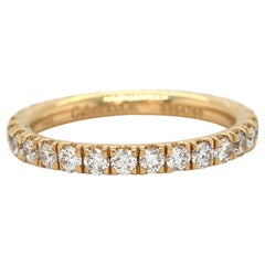 New Gabriel & Co. 0.98ctw Diamond Eternity Band Ring in 14K Yellow Gold