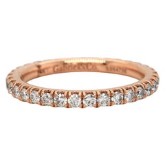 New Gabriel & Co. 0.75ctw Diamond Eternity Band Ring in 14K Rose Gold